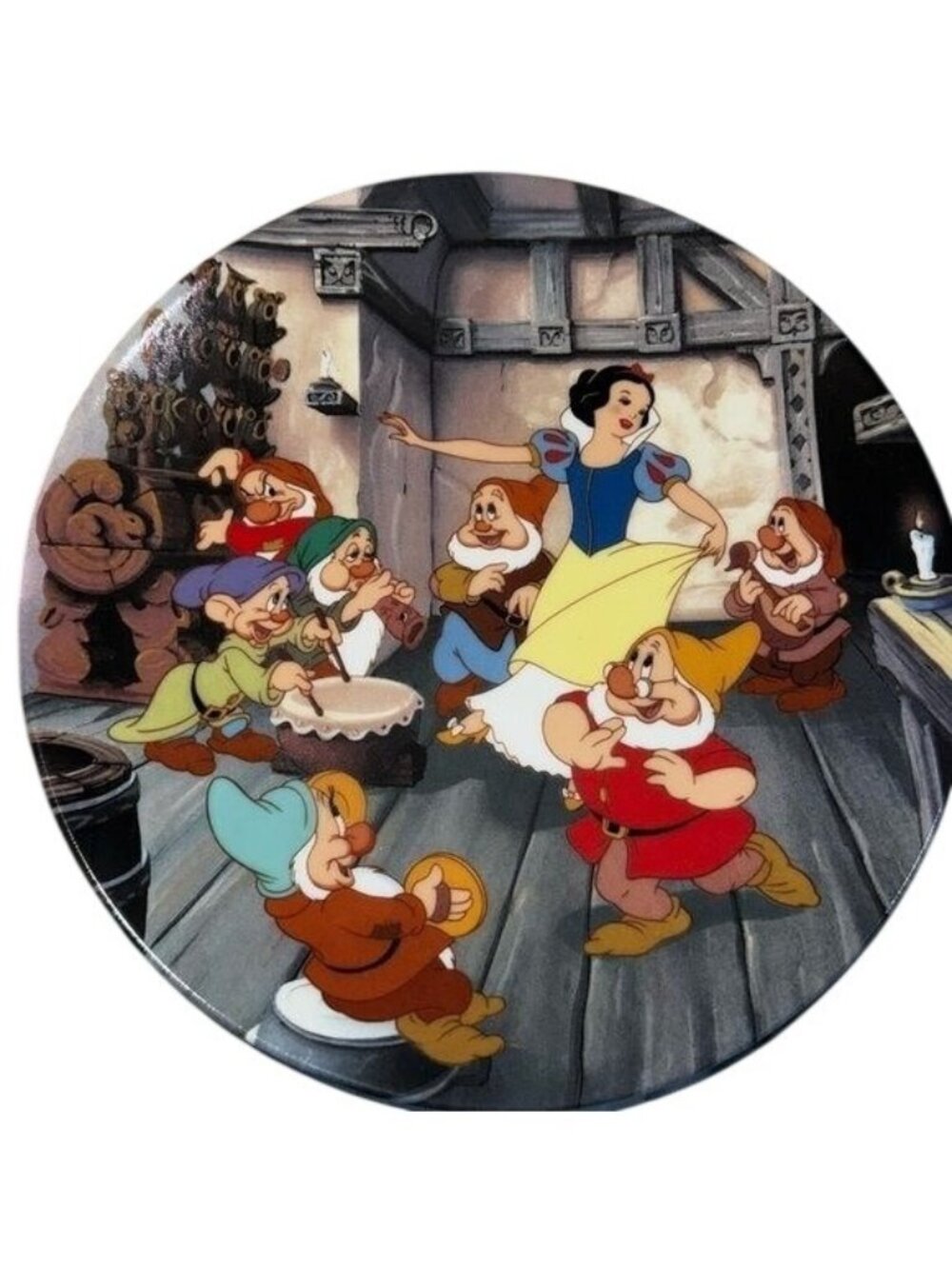 The Dance Of Snow White & The Seven Dwarfs Collector Plate By Knowles With COA L